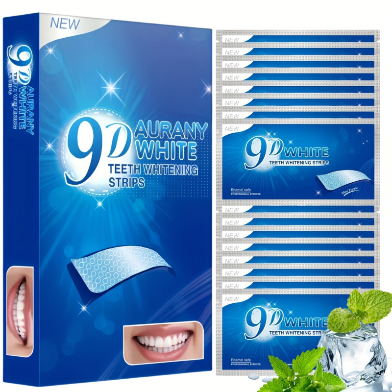 Teeth Whitening Before And After - 21 pares de tiras blanqueadoras de