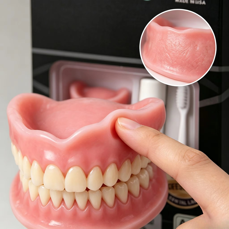 Teeth Whitening Instant - Juego de Dentaduras Postizas de Silicona