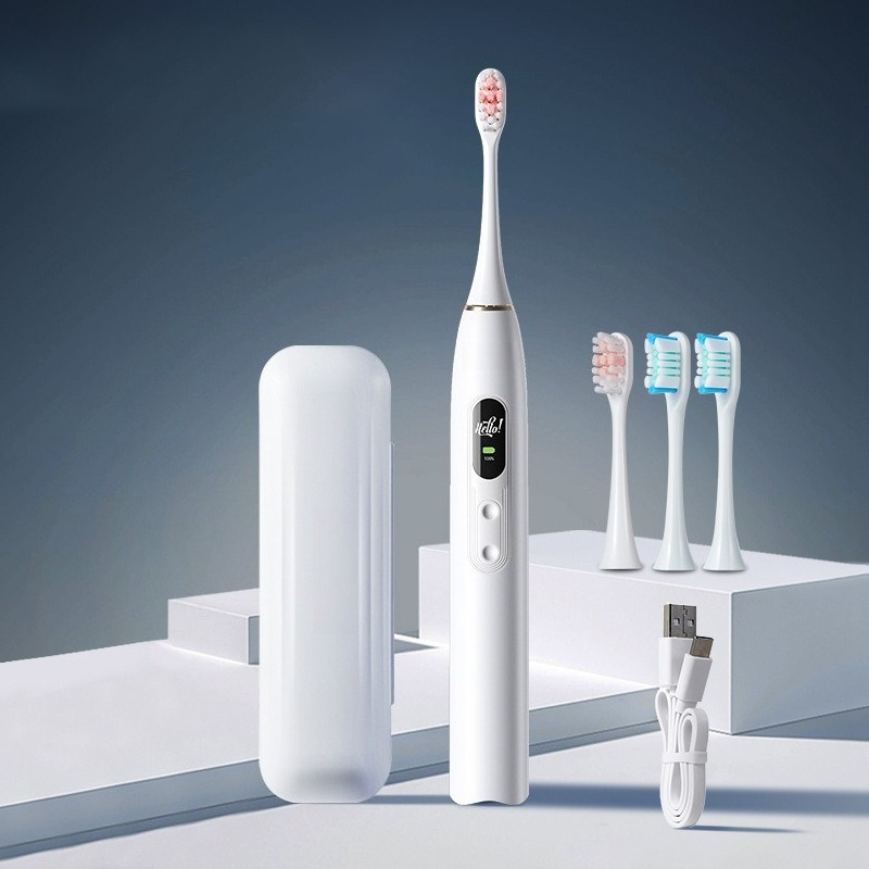 Electric Toothbrush Sonic - Cepillo de dientes eléctrico con pantalla
