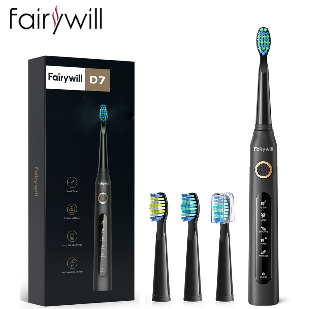 Fairywill cepillo de dientes e - Electric Toothbrush Sonic reseña y precio