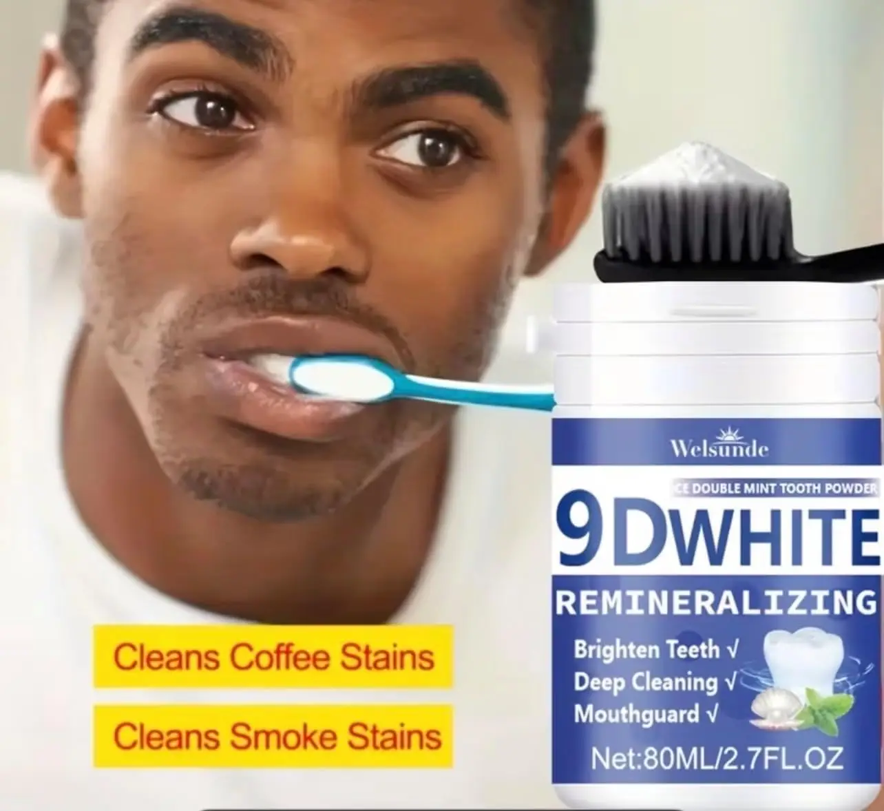 Polvo Dental Remineralizante d - Teeth Whitening Instant reseña y precio