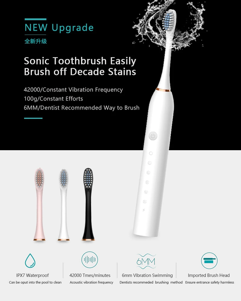 Cepillo de dientes eléctrico s - Electric Toothbrush Sonic reseña y precio